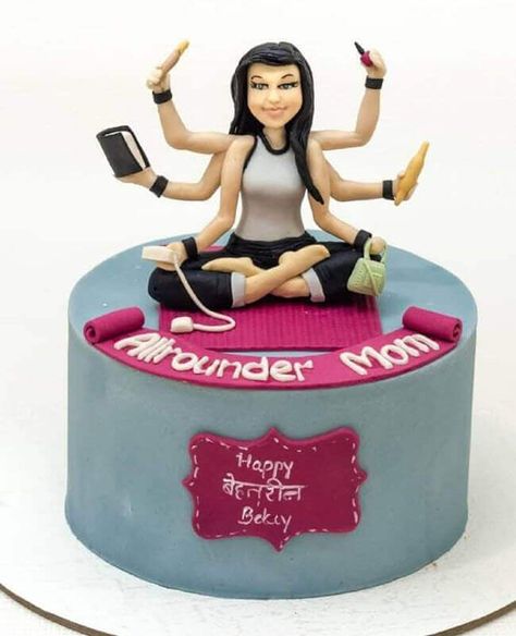 45 Mother Cake Design (Cake Idea) - January 2020 Mother Birthday Cake Design, Bday Cake For Mother, Cake For Mother Birthday, Cake Ideas For Mothers Birthday, Cake Designs For Mothers Birthday, Mom Theme Cake, Mom Birthday Cake Ideas Mothers, Cake Designs For Mom Birthday, Mother Cake Design