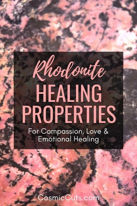 Whether you’re a crystal curious beginner or a well-seasoned expert, Rhodonite healing properties are beneficial to all. This stone is loving, nurturing, and an all-around healer. Discover Rhodonite meaning and properties so you can use it to improve your life! #rhodonite #rhodonitemeaning #rhodoniteproperties https://cosmiccuts.com/blogs/healing-stones-blog/rhodonite-healing-properties Rhodolite Crystal Meaning, Heal Gallbladder, Rhodonite Crystal Meaning, Rhodonite Meaning, Healing Crystals Decor, Crystal Magick, Positive Energy Crystals, What Are Crystals, Crystal Work