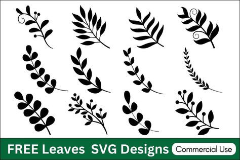 Leaf Stencils Printable, Free Leaves Svg, Vine Svg Free, Eucalyptus Svg File Free, Cricut Leaves Svg Free, Free Flourish Svg Files For Cricut, Svg Leaves, Leaf Svg Free Cricut, Free Leaf Svg