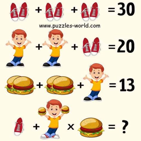 Picture Maths puzzle Kids Critical Thinking, Math Riddles Brain Teasers, Emoji Math, Logic Math, Math Quiz, Logic Problems, Brain Teasers Riddles, Math Pictures, Brain Teasers With Answers