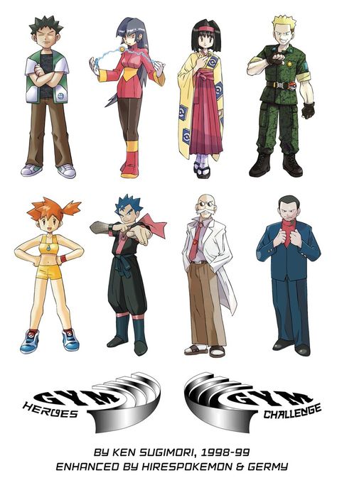 Kanto Gym Leaders, Lt Surge, Pokemon Kanto, Super Mario Bros Nintendo, Pokemon Gym Leaders, Old Pokemon, Pokemon Rpg, Pokemon Project, Pokemon Game Characters