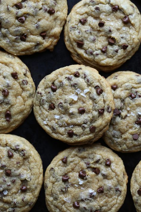 My most favorite chocolate chip cookie recipe EVER! This recipe is classic! I love using mini chocolate chips and coarse sea salt to make them salty/sweet perfection! #cookiesandcups #cookies #cookierecipe #chocolatechipcookie #baking Best Chocolate Chip Cookie Recipe Ever, Best Chocolate Chip Cookies Recipe, Choc Chip Cookies, Chocolate Chip Cookie Recipe, Low Carb Cookies, Best Chocolate Chip Cookie, Chip Cookie Recipe, Keto Cookies, Chewy Cookie