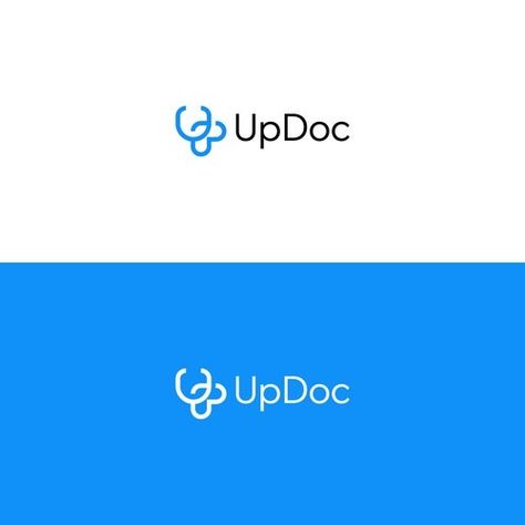 Designs | Design the logo for UpDoc, the world's first AI doctor | Logo design contest Logo Design Doctor, Doctor Logo Design, Doctor Logo, Doctor Logos, New Logo Design, Letter U, River Valley, New Logo, Typography Logo