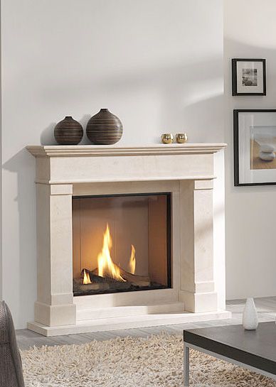 Gas Fire Fireplace Painting Ideas, Gas Fires And Surrounds, Fireplace Living Rooms, Fireplace Mantle Decor With Tv, Mantle Decor With Tv, Cream Fireplace, Gas Fireplace Ideas Living Rooms, Fireplace Painting, Living Flame Gas Fire