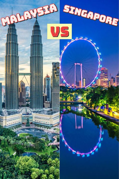 Both Singapore and Malaysia are picturesque and awe-worthy travel destinations. However, if you must choose between the two, this article will give you all the insights into the pros and cons of Singapore vs Malaysia Singapore Vacation, Cheap Vacations, Cheap Vacation, Singapore Malaysia, Philippines Travel, Travel Sites, Pros And Cons, The Two, Philippines