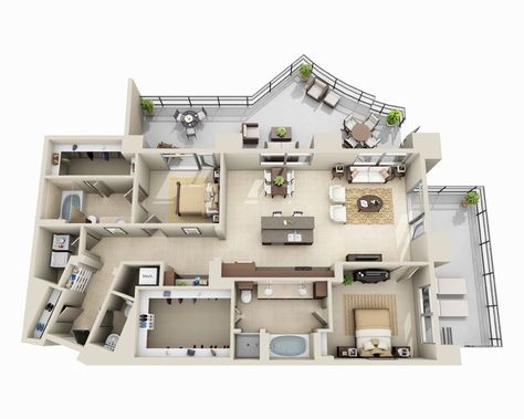 High Rise Apartments Denver | Acoma Apts Floor Plans High Rise Apartment Layout, Modern Apartment Floor Plans, Luxury Apartment Plan, Apartment Plans Architecture, Luxury High Rise Apartment, Apartment Blueprints, High Rise Apartment, Luxury Floor Plans, Luxury High Rise