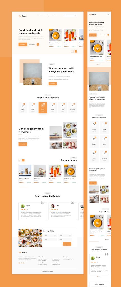 Mobile Ux Design, Food Landing Page, Mobile Site Design, Mobile Landing Page, Landing Page Ui, Mobile Website Design, Login Design, Website Design Inspiration Layout, Landing Page Inspiration