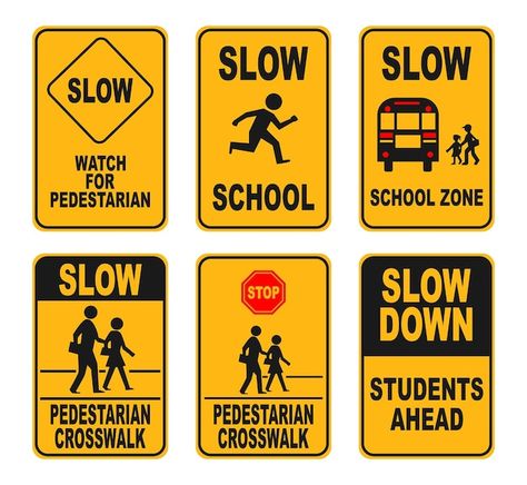 Public Signs And Symbols, Street Symbols, German Road Signs, Road Sign Board, School Zone Sign, Warning Symbol, Traffic Warning Signs, Regulatory Signs, Bus Stop Sign