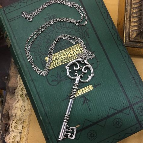 Secret Garden Key in Brass or Silver | Etsy Magic Key, Key, Chain, Green