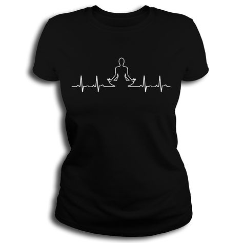 Heartbeat Yoga Funny Tshirt for Women Yoga Tshirt Design, Funny Yoga, Tshirt For Women, Yoga Design, Yoga Shirt, Yoga Tshirt, Funny Tshirt, Shirt Print Design, Fashion Bug