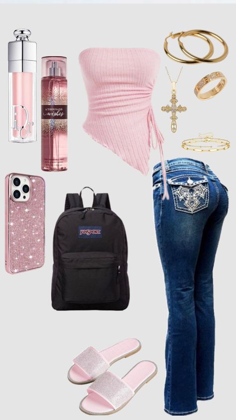 #outfitinspo #outfitinspiration #latinaoutfitinspo Outfits For School Latina, School Latina, School Outfits Latina, Outfits Latina, First Day Of School Outfits, Street Style Outfits Casual, Simple Outfits For School, Latina Outfits, Outfits For School