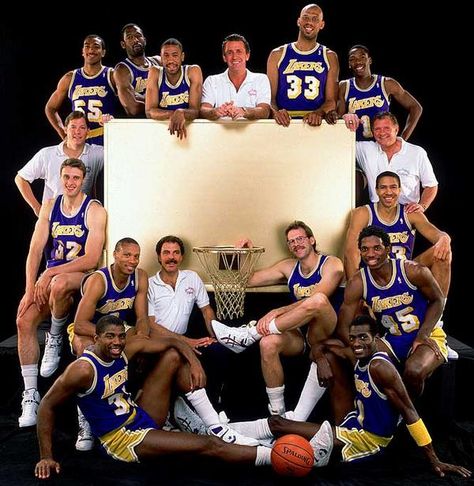 1988 World Champion L.A. Lakers Showtime Lakers, Pat Riley, Kareem Abdul, Lakers Basketball, Kareem Abdul Jabbar, Nba Legends, Basketball Legends, Larry Bird, Magic Johnson