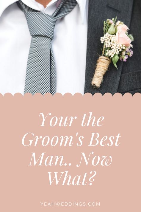 Best Man Responsibilities Wedding, Best Man Duties Checklist, Best Man Responsibilities, Best Man Ideas, Best Man Duties, Grooms Party, Groom Party, No Boys Allowed, The Best Man