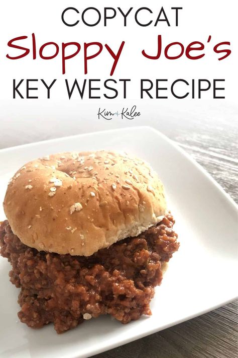 Our Copycat Original Sloppy Joes Key West recipe is one of our treasured recipes because the whole family loves it. It's so easy to make too! Sloppy Joes Key West Recipe, Original Sloppy Joe Recipe, Best Sloppy Joes, Bbq Sloppy Joes, Homemade Sloppy Joe Recipe, Sloppy Joe Recipe, Sloppy Joe Sauce, Homemade Sloppy Joes, Joe Recipe