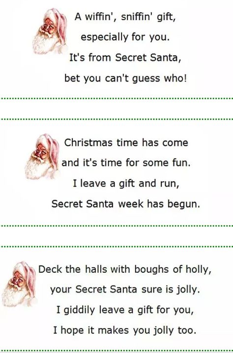 Note From Secret Santa, Secret Santa Gift Quotes, Secret Santa Quotes Funny, Secret Santa Card Sayings, Secret Santa Notes For Coworkers Funny, Secret Santa Sayings Note, Secret Santa Riddles For Work, Secret Santa Letter Ideas, Secret Santa Messages Note