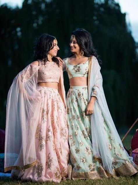 Dresses, Pastel, Matching Outfits, Lehenga, Two Piece Skirt, Skirt Set, Victorian Dress, Two Piece Skirt Set, Two Piece