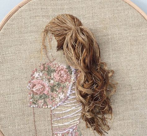 Silk Ribbon Embroidery, Brazilian Embroidery, Embroidery Hair, Hand Embroidery Kit, Pola Sulam, Creative Embroidery, 자수 디자인, Sewing Embroidery Designs, Hand Embroidery Art