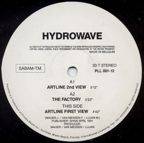 Label/Cat#: Parallel – PLL 001-12 Country: Belgium Year: 1991 Genre: Electronic Style: Techno Format: Vinyl, 12″, 33 ⅓ RPM Tracklist A1 – Artline (2nd View) (05:12) A2 – The Factory (05:22) B – Artline (First View) (04:42) Cd Label Design, Vinyl Artwork, Cd Design, Vinyl Records Covers, Circle Painting, Cover Art Design, Vinyl Graphics, Vinyl Labels, The Factory