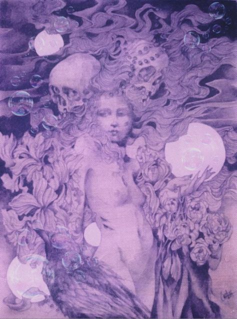 Purple Goth, My Bubble, Purple Aesthetic Background, Purple Gothic, Lavender Aesthetic, Mazzy Star, Gothic Aesthetic, Purple Art, Season Of The Witch