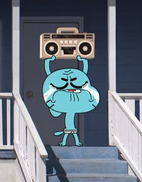 Gumball holding boombox while crying perfect for Spotify playlist covers ديفيد بيكهام, Gumball Image, Amazing Gumball, Music Cover Photos, Playlist Covers Photos, Wallpaper Cartoon, Cocoppa Wallpaper, World Of Gumball, The Amazing World Of Gumball