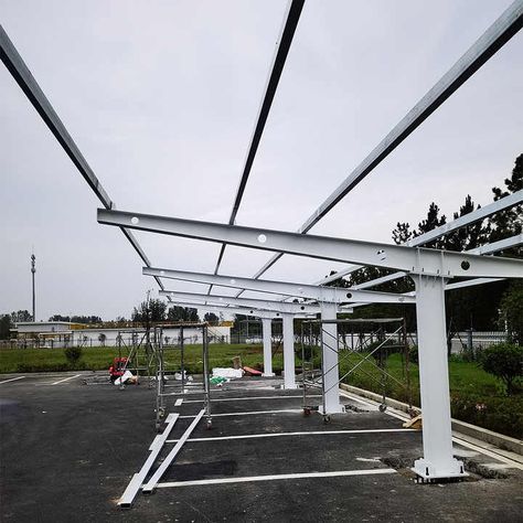 300W 400W 450W 540W Solar Panel Car Parking Carport System with Mounting Rail Structure| Alibaba.com Solar Carport, Solar Panels Roof, Carport Designs, Space Frame, Roofing Systems, Structure Design, Solar Panel, Car Parking, Solar Panels