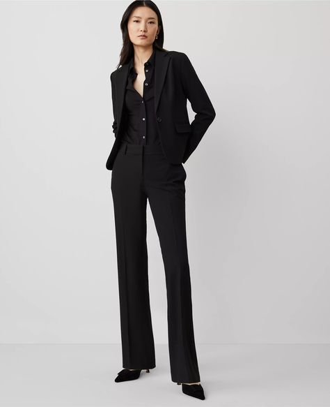 The Mid Rise Trouser Pant in Seasonless Stretch Ann Taylor Petite, Knitted Suit, Trouser Pants, Credit Cards, Classy Outfits, Effortless Style, Ann Taylor, Stretch Fabric, Mid Rise