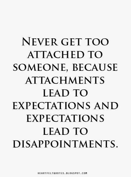 Trying to handle things differently this time. Trying to not get attached or hopes up, no matter what enticing words or gestures a guy uses. Only time & consistency will take my walls down. No matter how genuine they seem, i need to stop letting guys into my circles b4 they've earned it consistently, & not let my other amazing options go. Either a guy is all in, or it's not real until it's real. Gotta be compassionate, respectful, but also smart. Attached To Someone, Love And Life Quotes, Expectation Quotes, Disappointment Quotes, Heartfelt Quotes, A Quote, Reality Quotes, Wise Quotes, True Words