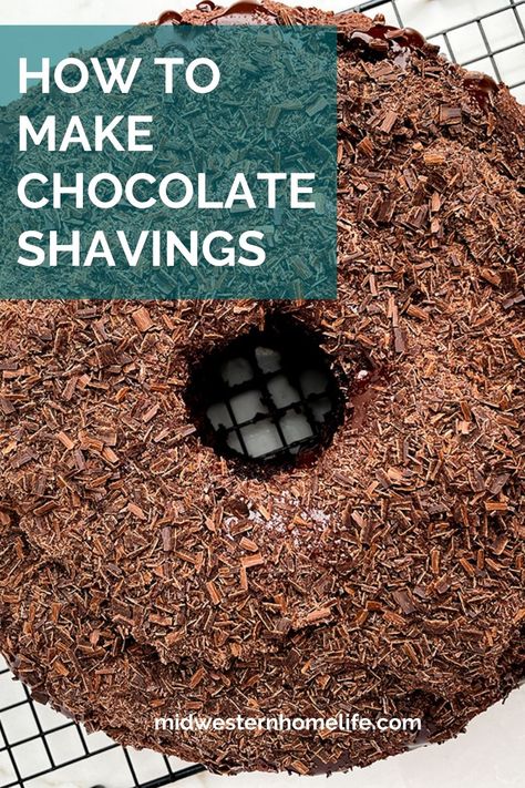 Chocolate Shavings How To Make, Making Chocolate, Chocolate Curls, Chocolate Crunch, Warm Chocolate, Pastry Brushes, Long Curls, Vegetable Peeler, Chocolate Shavings