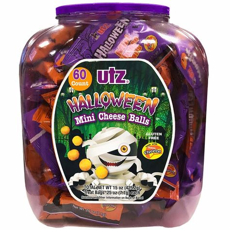 Get the UTZ Halloween Mini Cheese Balls, 60 Count for only $6.96! Perfect alternative to sweet treats! Halloween Cheese Ball, Mini Cheese Balls, Kraft Mac N Cheese, A Scary Movie, Grocery Products, Cheese Cultures, Cheese Balls, Bakery Desserts, Gluten Free Cheese