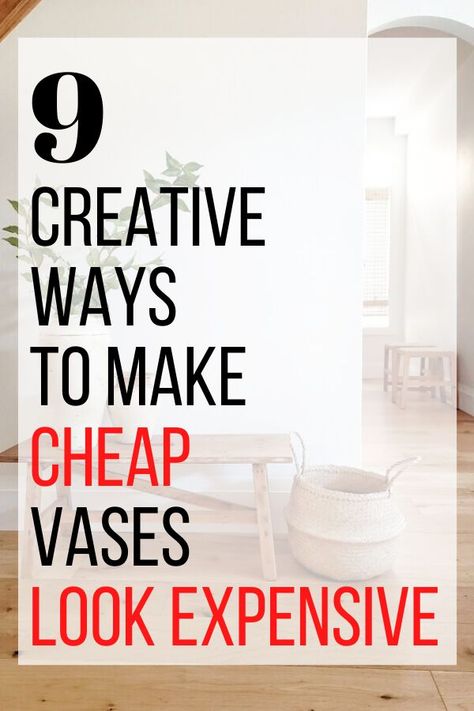 Decorate on a budget with these thrift store vase upgrades. Update floor vases, large vases and ceramic vases with these old vase makeover projects. Vase Makeover, Spray Paint Vases, Decorate On A Budget, Large Vases, Cheap Vases, Twine Diy, Floor Vases, Diy Spray Paint, Thrifty Diy