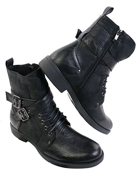 Mens Punk Rock Goth Elmo Ankle Boots Brown Black Leather Buckle: Amazon.co.uk: Shoes & Bags Mens Gothic Boots, Steampunk Outfit Men, Mens Biker Boots, Rock Style Men, Costume Inspirations, Character Wardrobe, Black Boots Men, Goth Guys, Goth Shoes