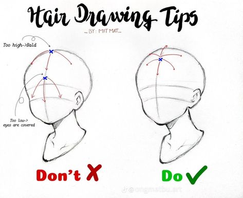 Hair Drawing Tips, Draw Head, Materi Bahasa Jepang, Drawing Hair Tutorial, Draw Hair, Body Drawing Tutorial, Seni Dan Kraf, Hair Drawing, Creative Drawing Prompts