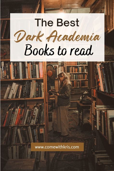 In this blog post I go through all the best dark academia books. It includes books within the YA, Thriller, and Horror genres. Click the link to find out more on my blog! Dark Academia For Adults, Dark Academia Classic Books, Best Dark Academia Books, Dark Academia 2023, Book Lovers Room Ideas, Dark Academia Novels, Dark Academia Reading Nook, Dark Academia Inspiration, Dark Academia Office Aesthetic