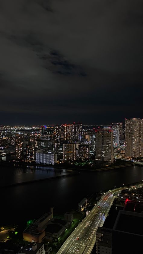 Midnight Aesthetic, City View Night, Tokyo Aesthetic, Midnight City, City Lights At Night, City At Night, Tokyo City, Night Scenery, Japan Aesthetic