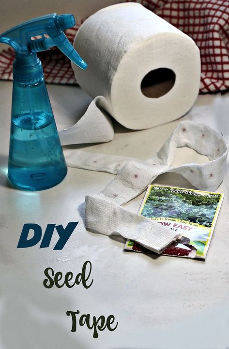 Seed Tape Diy, Seed Paper Diy, Seed Tape, Seed Planter, Hanging Craft Ideas, Spring Gardening, Seed Packaging, Hanging Craft, Diy Toilet