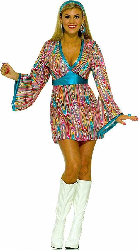 Revolution Costumes, 70s Costume, Swirl Dress, Sixties Fashion, Costume Collection, 60s Dress, Mod Fashion, Dress Costume, 1960s Fashion