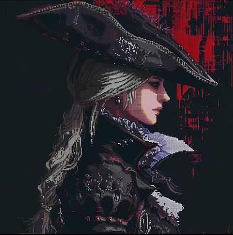 Lady Maria, Dark Souls Artwork, Bloodborne Art, Old Blood, Soul Game, Dark Souls 3, 8bit Art, Dark Souls Art, Arte Van Gogh