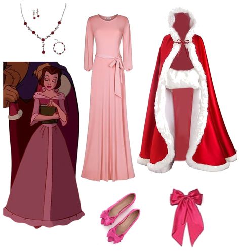 Belle Disneybound, Disneybound Outfits, Disney Bounding, Disney Bound Outfits, Belle Beauty, Outfits Winter, Outfit Maker, Outfit Shoplook, Red Rose