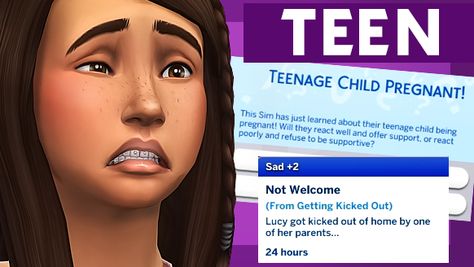 💜 TEEN PREGNANCIES, HAPPEN. IF YOU'RE SOMEONE WHO LIKES TO PLAY OUT WITH REAL LIFE SITUATIONS IN THE SIMS THIS  MOD IS FOR YOU. A MOD THA... Sims 4 Internet Mod, Must Have Cc Sims 4, Sims 4 Game Mods Free, Pompompurin Sims 4 Cc, Sims 4 Mods Teenage Pregnancy, Teen Pregnancy Sims 4, Realistic Pregnancy Mod Sims 4, Sims 4 Cc Teen Pregnancy Mod, Pre Teen Mod Sims 4