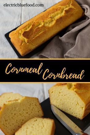 Cornmeal cornbread recipe. A loaf that tastes like polenta. Gluten free! Cornmeal Cornbread Recipe, Cornmeal Cornbread, Cornmeal Bread, Cornmeal Recipes, Gluten Free Cornbread, Polenta Recipes, Paleo Recipes Dessert, Cornbread Recipe, Savoury Recipes