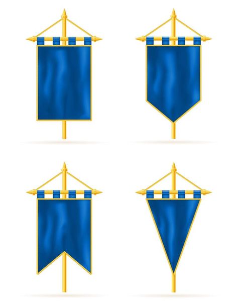 Royal blue flag realistic template set Flag Design Ideas, Flags Design, Flag Ideas, Vector Animation, Vbs Crafts, Blue Flag, Camping Decor, Collage Design, Flag Design