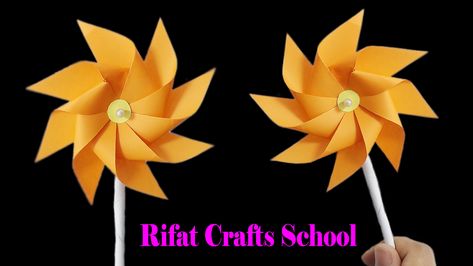 Fan Origami, Paper Fan, Kids Only, Make Paper, Paper Fans, Crafts Hacks, I Will Show You, How To Make Paper, School Crafts