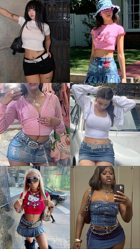 Y2k Outfit Party Ideas, Megan Concert Outfit, 2000 R&b Outfits, Y2k Party Ideas Outfit, Cute 2000s Outfits Party, 90s Y2k Outfit Ideas, Y2k Baddie Aesthetic Outfits, Birthday Y2k Outfits, Birthday Outfits With Friends