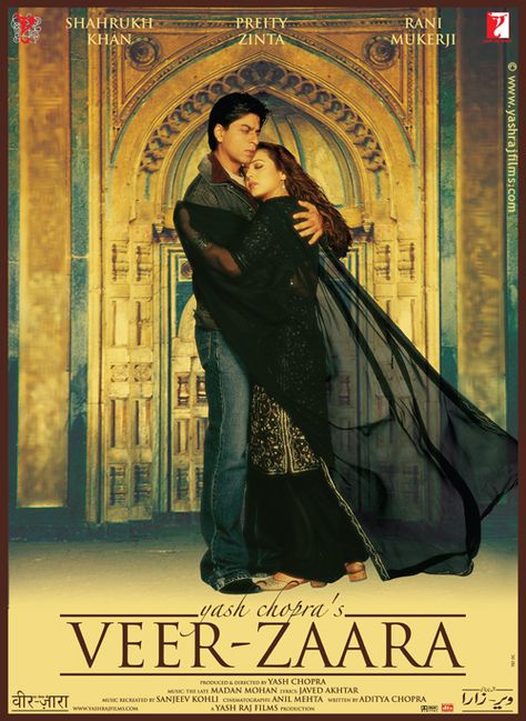 Veer-Zaara (2004) Veer Zara, Veer Zaara, Tam Film, Shah Rukh Khan Movies, Srk Movies, Best Bollywood Movies, Yash Raj Films, Bollywood Movie Songs, Preity Zinta