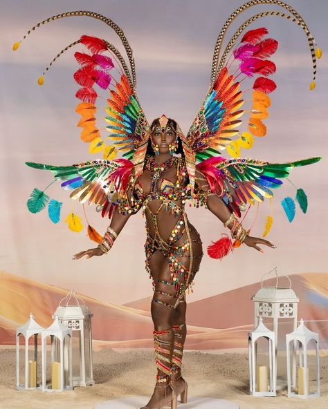 Ladies costume for Tribe Carnival 2025 Caribbean Photoshoot, Balloon Structures, Costume Poses, Carnival Caribbean, Trinidad Carnival Costumes, Dance Performance Outfits, Jamaica Carnival, Caribbean Carnival Costumes, Carnival Date