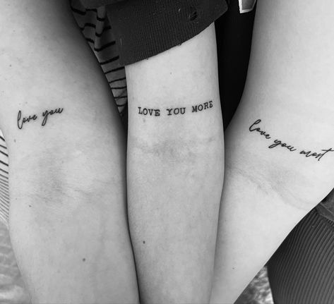 Family Tattoos, Sister Tattoos, Matching Family Tattoos, Matching Sister Tattoos, Sibling Tattoos, Cute Little Tattoos, Matching Tattoo, Cute Names, Name Tattoo