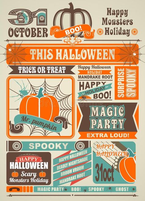 Halloween Newspaper, Halloween Advertising, Typography Ads, Newspaper Advertising, Invitation Illustration, Happy Monster, Newspaper Advertisement, Magic Party, Halloween Flyer