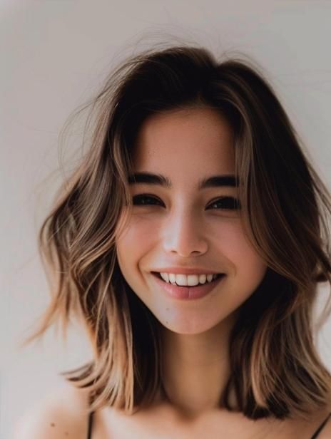 Chic Shoulder-Length Haircuts: Versatile Styles for Every Occasion Shoulder Hair Cuts, Teen Girl Haircuts, Shoulder Haircut, Oval Face Hairstyles, Kids Hair Cuts, Shoulder Length Hair Cuts, Girl Haircuts, Look Here, Shoulder Length Hair