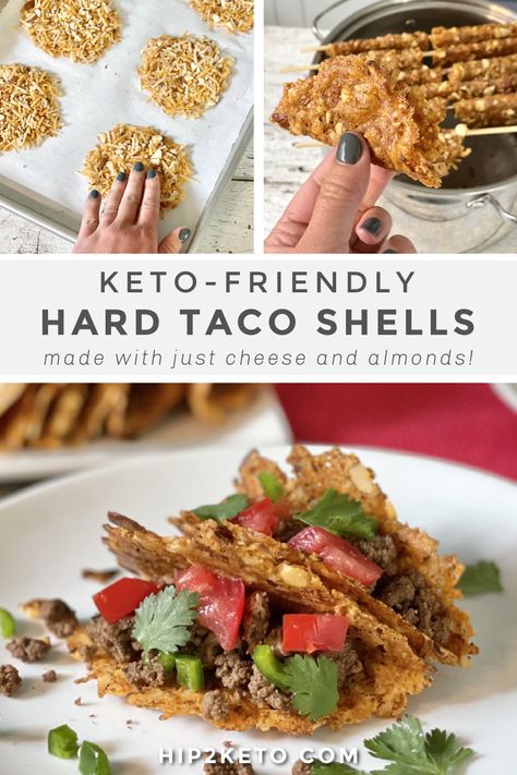 Taco Shell Recipe, Shell Texture, Cheese Tacos, Keto Tortillas, Taco Shells, Low Carb Tacos, Simple Keto, Keto Taco, Taco Stuffed Shells