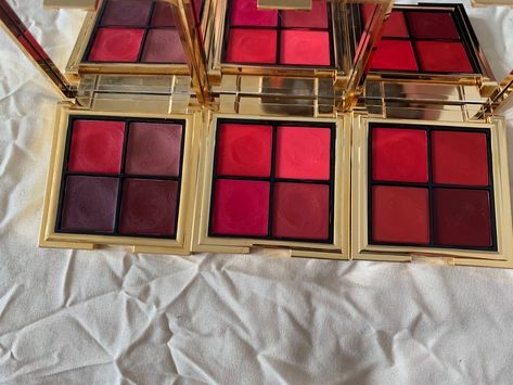 Rouje Lip Palettes | Signature, Chaleur Rouje Lip Palette, Rouje Paris Makeup, Rouje Palette, Rouje Style, Bold Lipstick Makeup, Pr Boxes, Unrealistic Wishlist, Lipstick Palette, Bold Lipstick